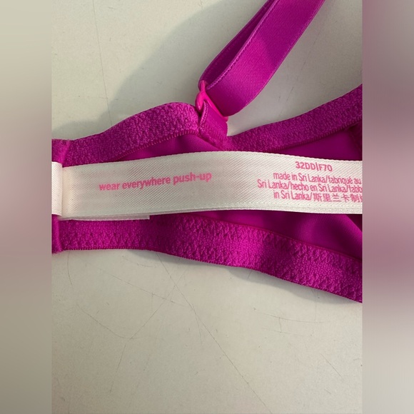 New PINK Victoria’s Secret Wear Everywhere Push Up Bra Magenta Pink Padded Wire - Picture 13 of 16
